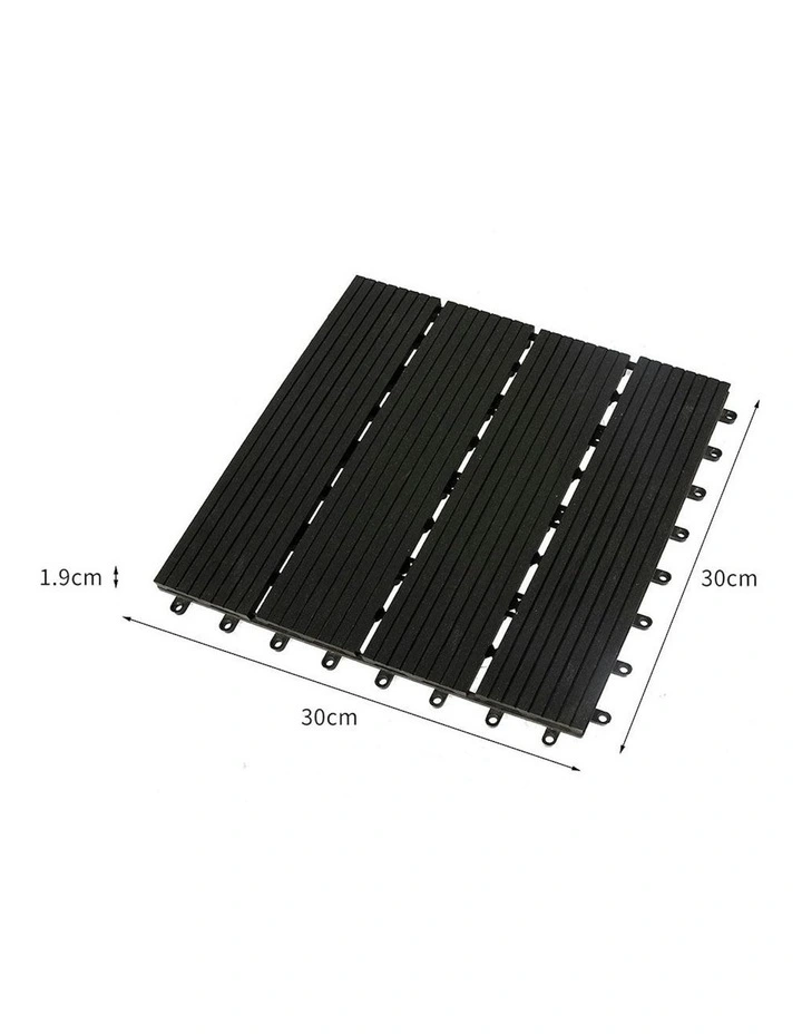 x10 Floor Tiles in Black image 3