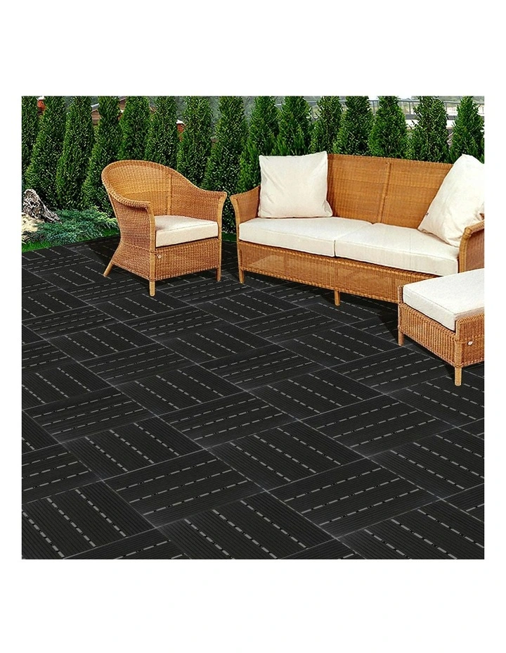 x10 Floor Tiles in Black image 7
