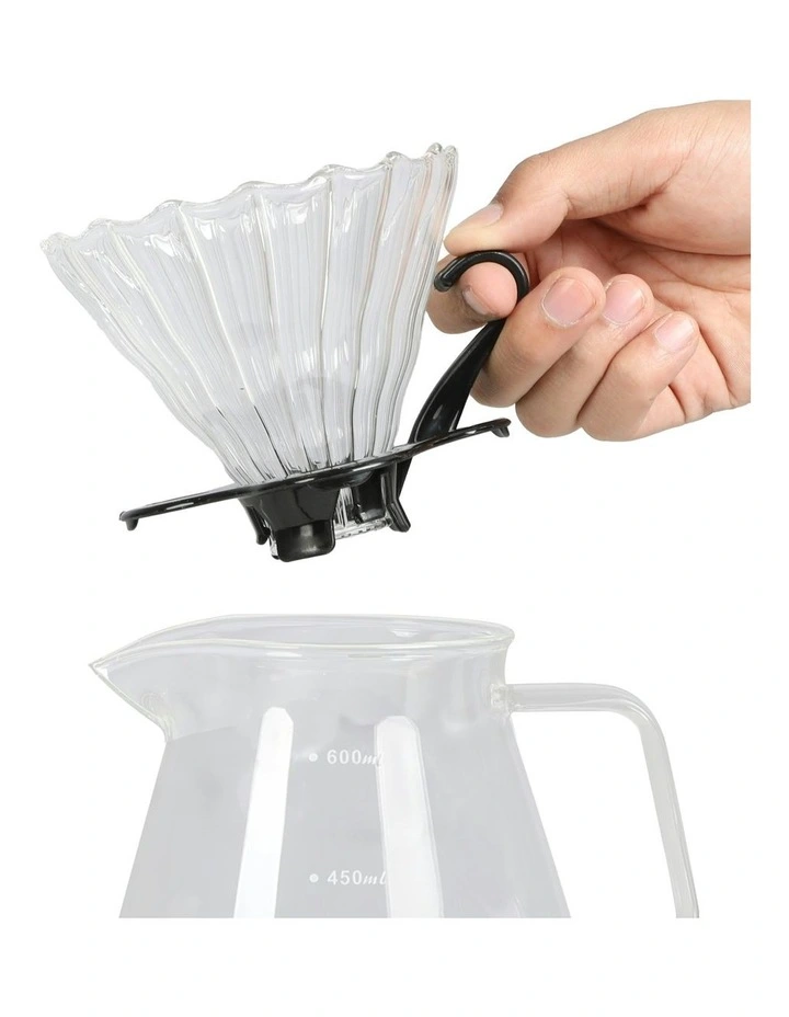 Pour Over Coffee Maker Set in Black image 6
