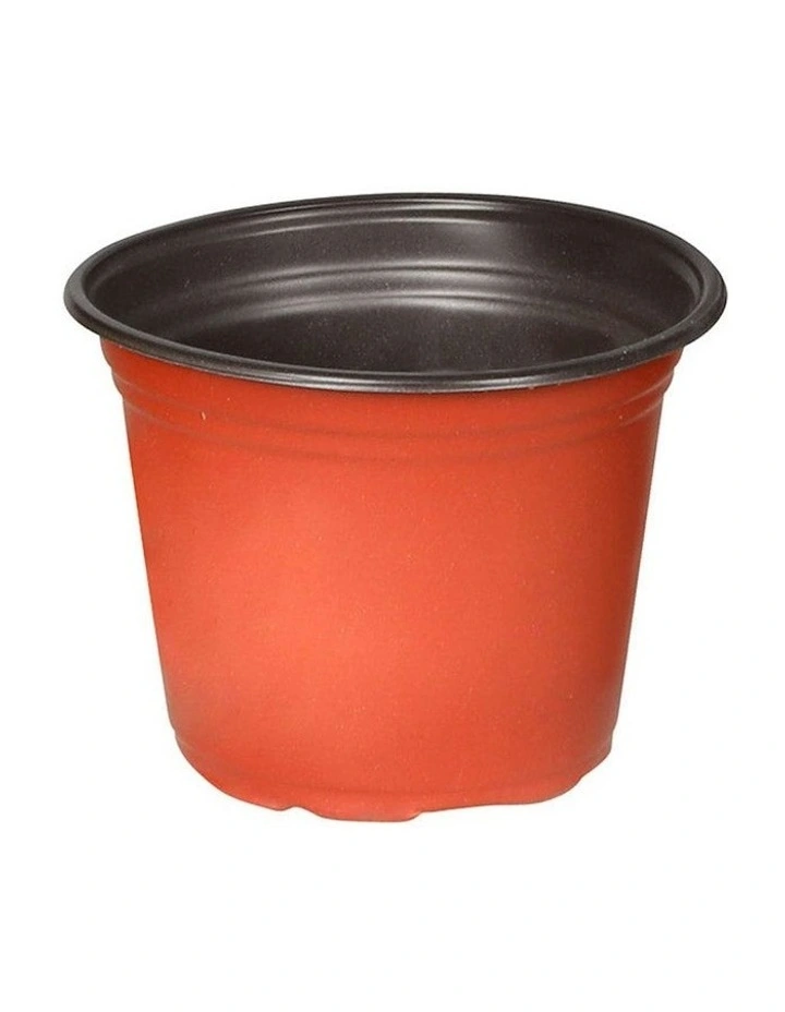 100x Plastic Plant Pots in Orange image 1