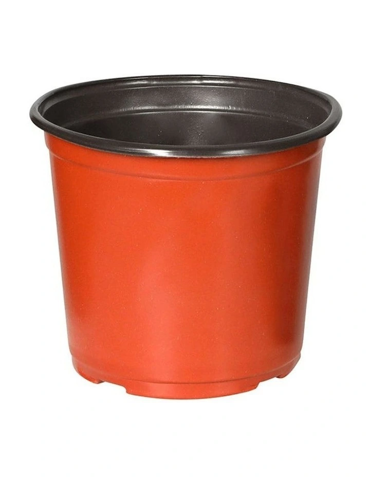 100x Plastic Plant Pots in Orange image 1