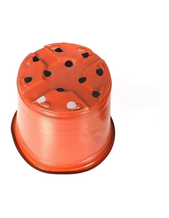 100x Plastic Plant Pots in Orange image 2