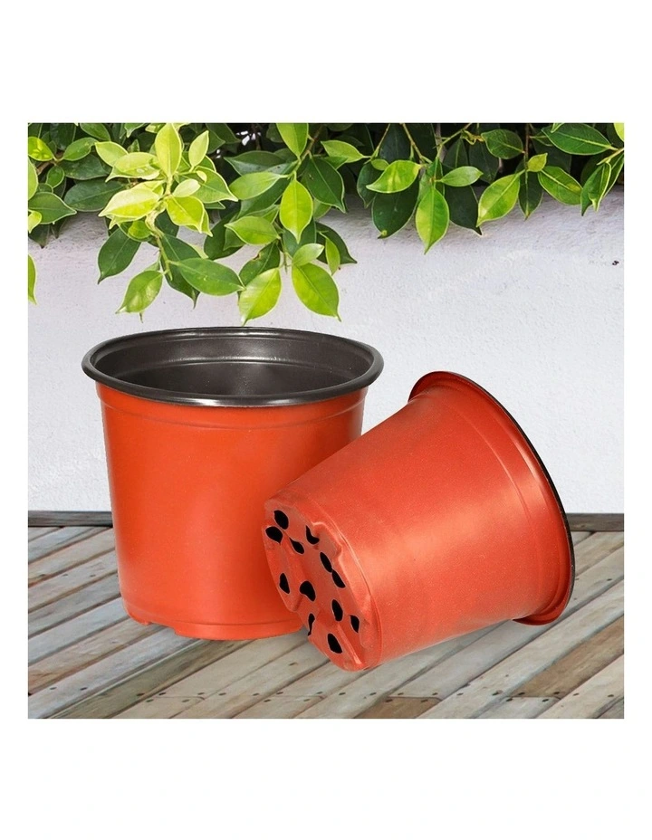 100x Plastic Plant Pots in Orange image 6