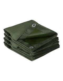 Canvas Tarp Camping Tarpaulin 2M in Green