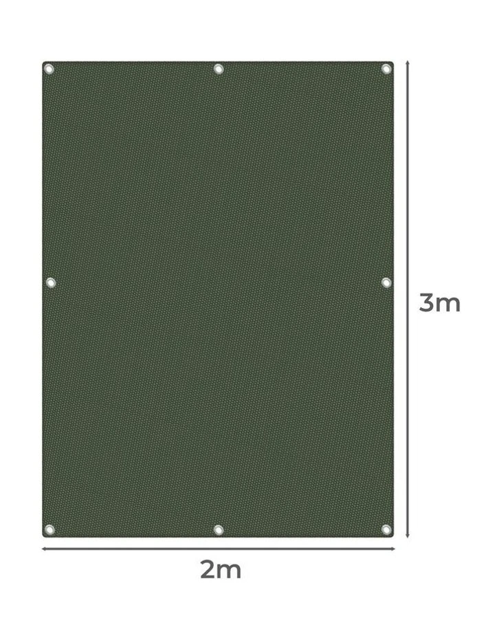 Tarpaulin Canvas Tarp 2mx3m in Green image 3