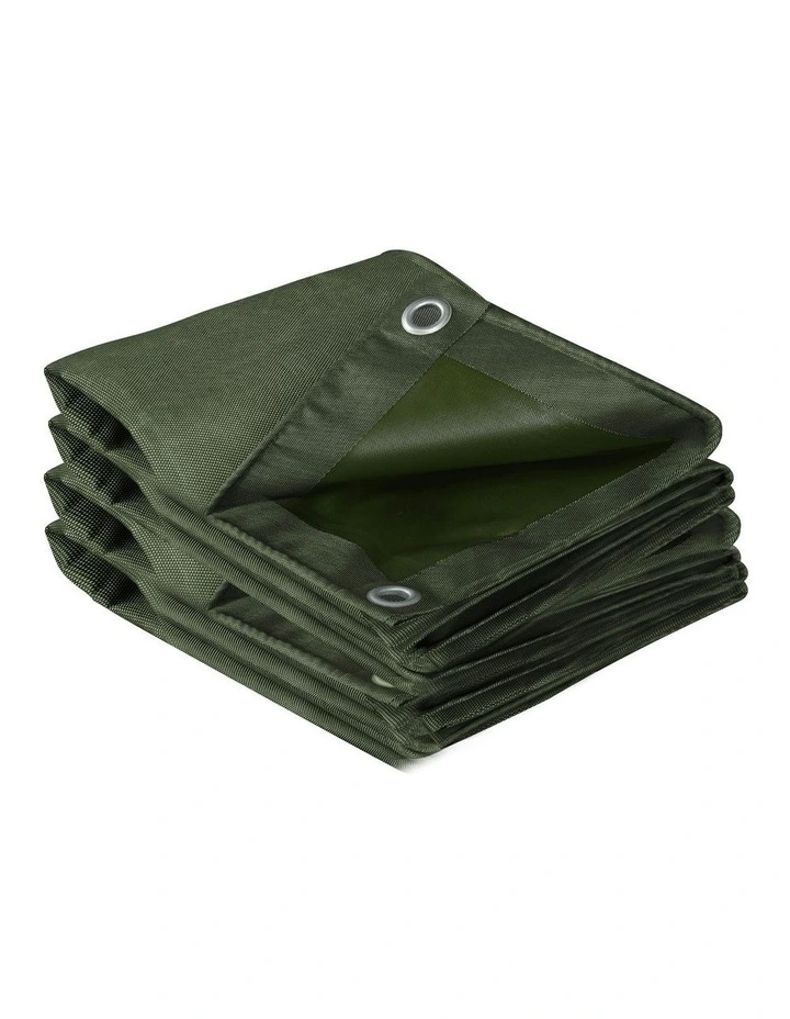 400GSM Tarp Canvas Tarpaulin in Green image 1