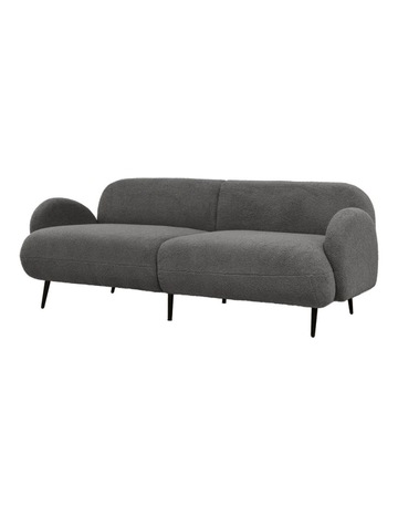 Sherpa Fleece Cloud Sofa 3 Seater in Grey