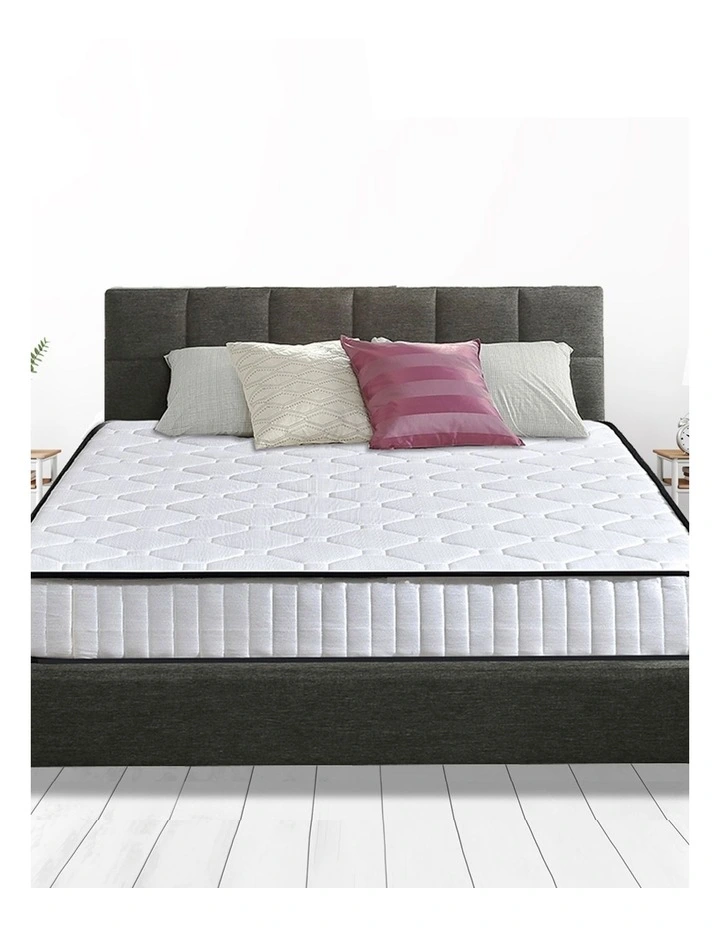 Top Foam Medium Firm King Size Spring Mattress 20cm in White image 1