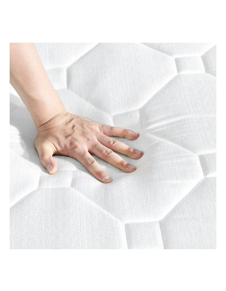 Top Foam Medium Firm King Size Spring Mattress 20cm in White image 5