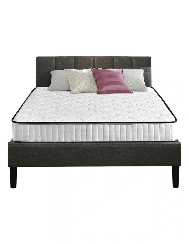 Top Foam Medium Firm King Size Spring Mattress 20cm in White image 7