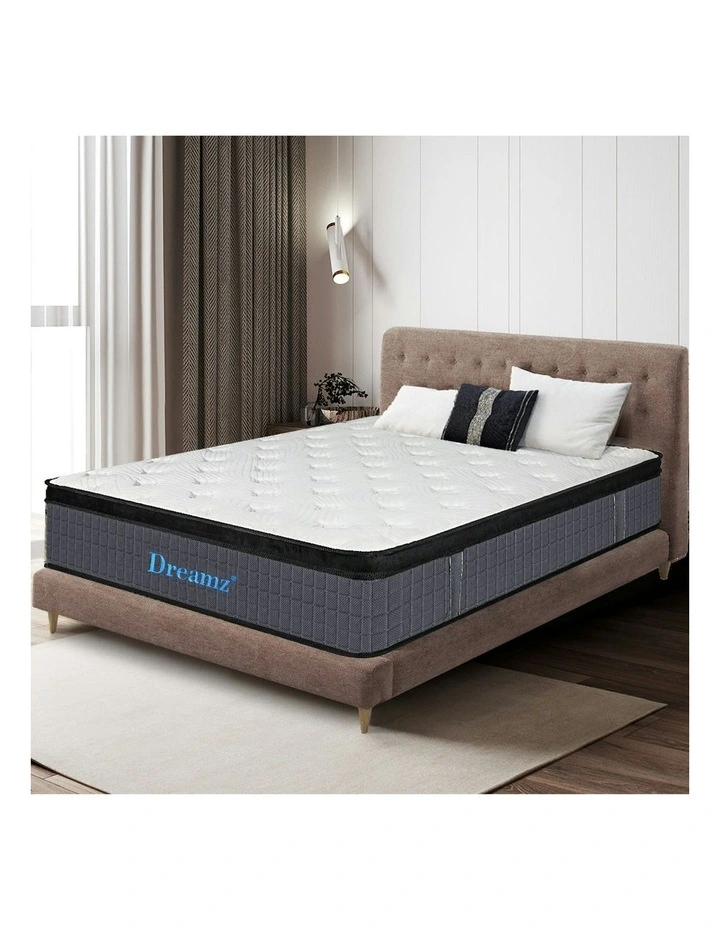 Top Foam Medium Firm Double Size Spring Mattress 32cm in White image 7