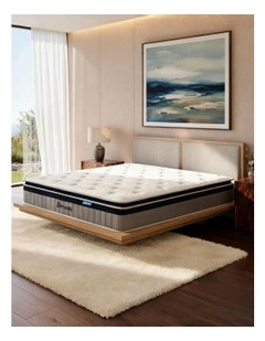 Double Spring Mattress Pillow Top 32cm in White