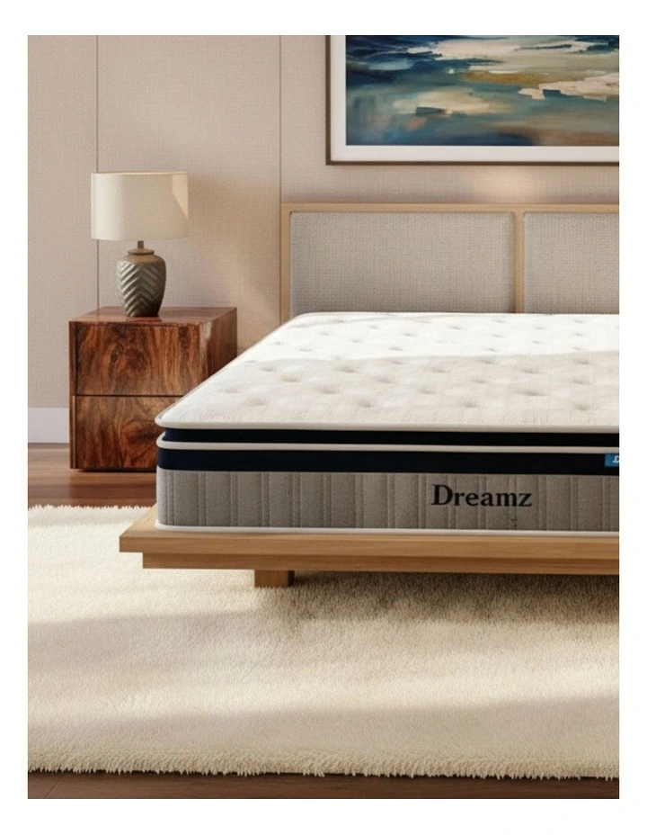 Double Spring Mattress Pillow Top 32cm in White image 2