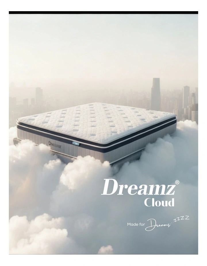 Double Spring Mattress Pillow Top 32cm in White image 3