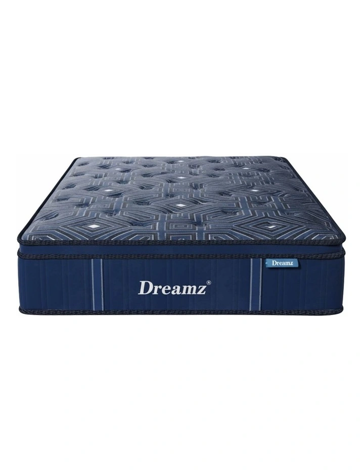 Double Spring Mattress Bed 30cm in Blue image 7