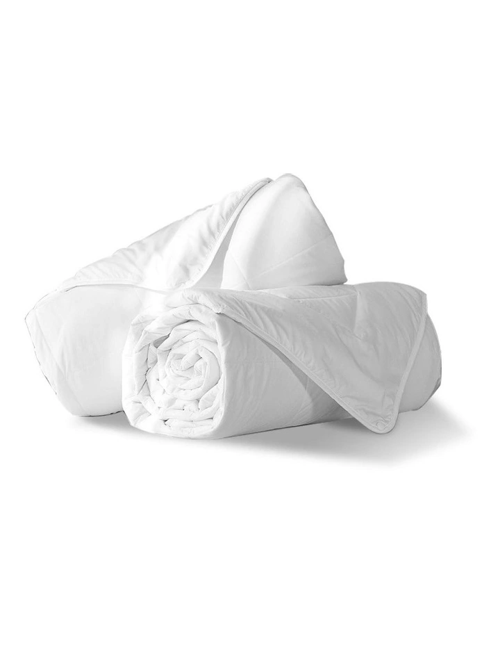 350Gsm King Size Wool Quilt in White image 1
