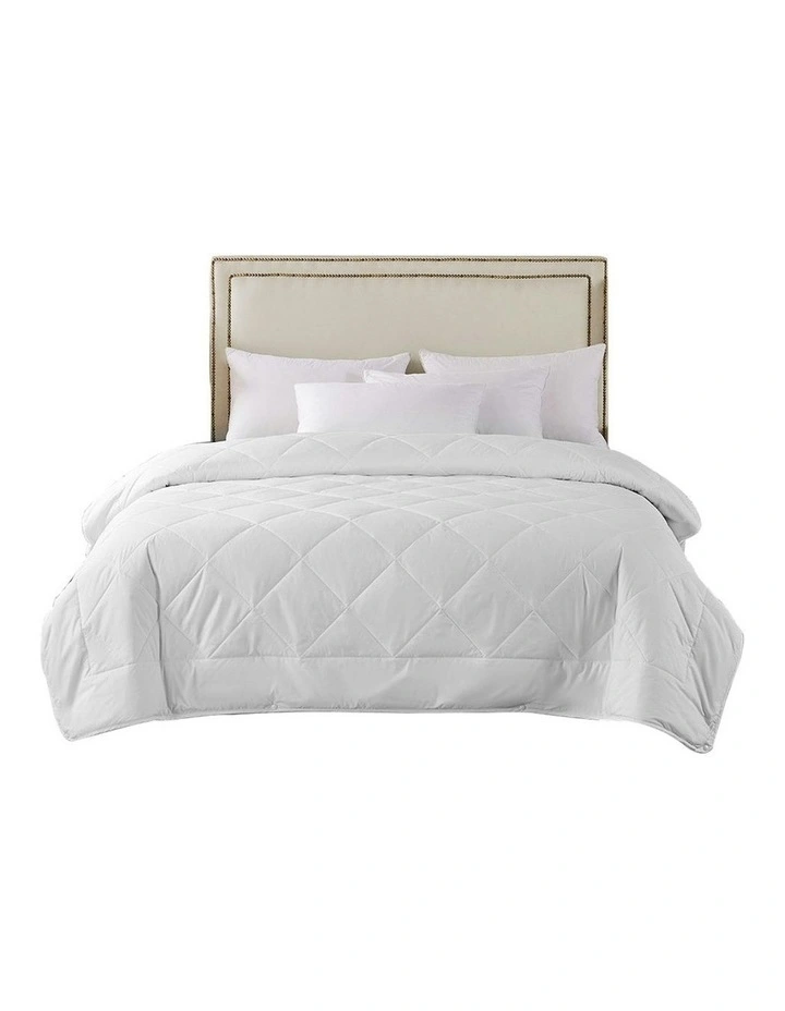 350Gsm King Size Wool Quilt in White image 2