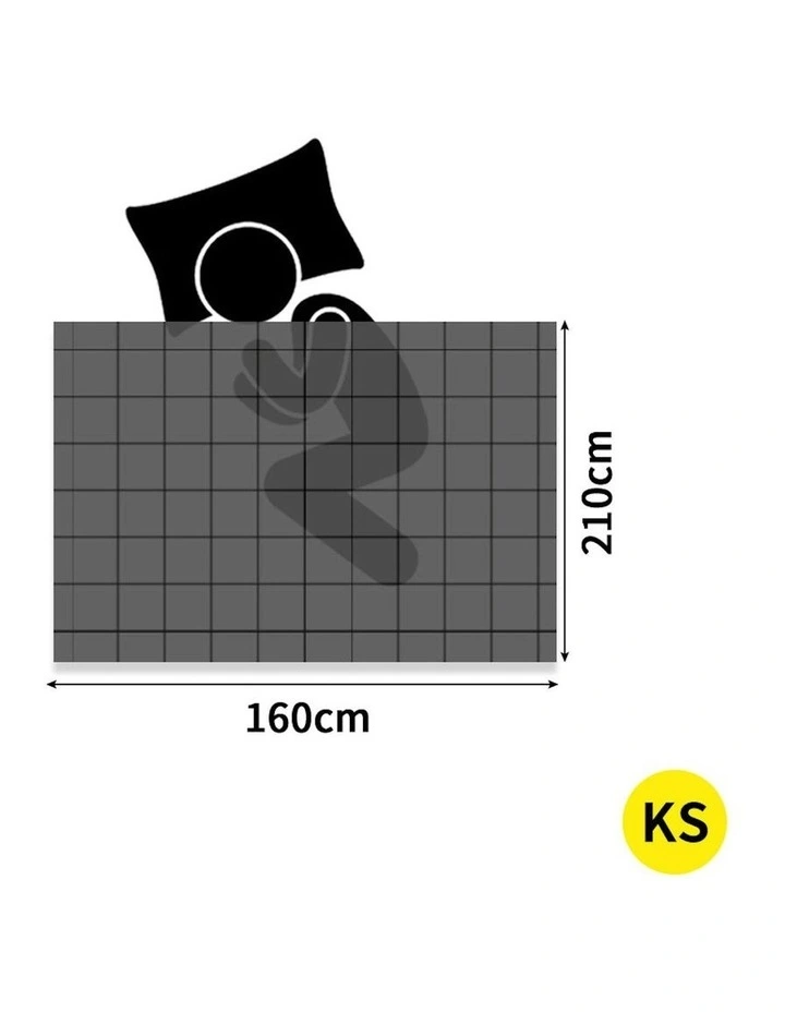 350Gsm King Size Wool Quilt in White image 3