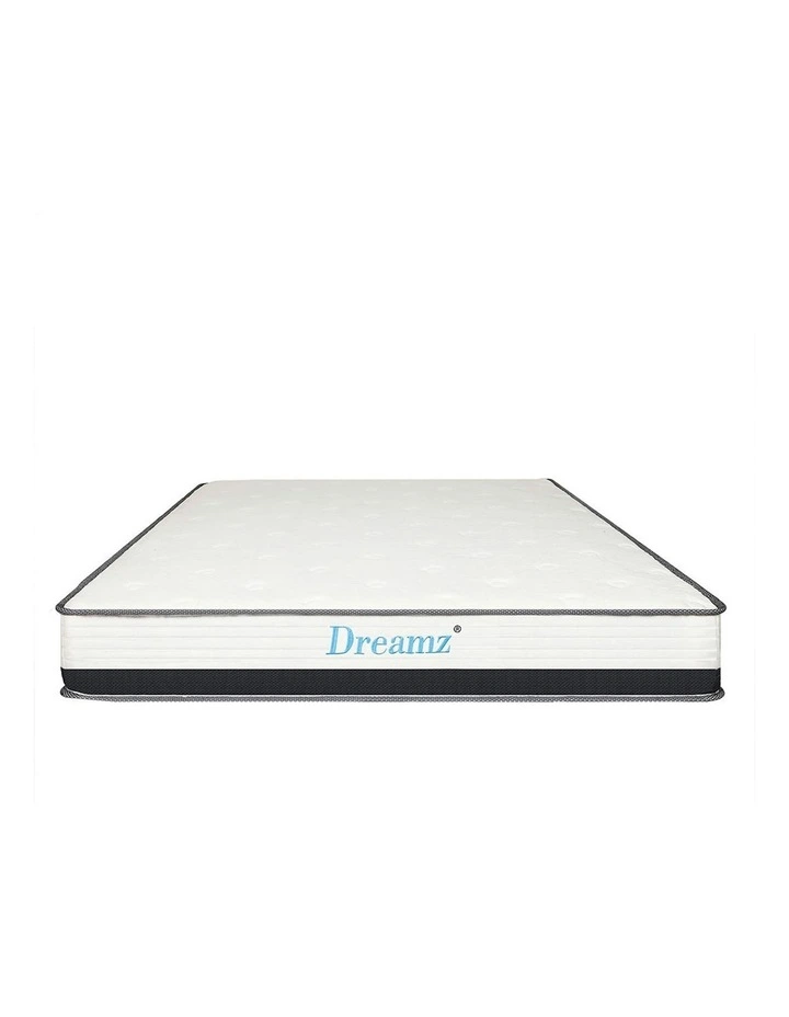 Pocket Spring Mattress HD Foam Medium Queen 21cm in White image 1