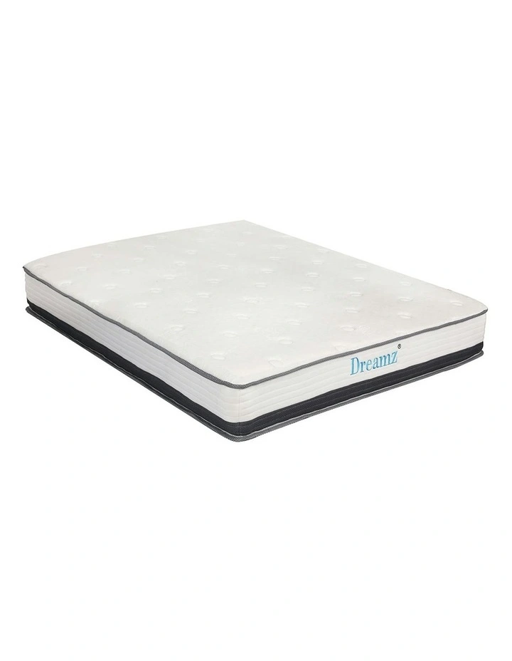 Pocket Spring Mattress HD Foam Medium Queen 21cm in White image 2