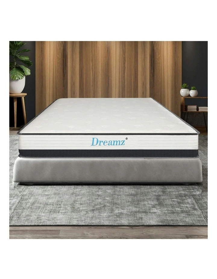 Pocket Spring Mattress HD Foam Medium Queen 21cm in White image 7