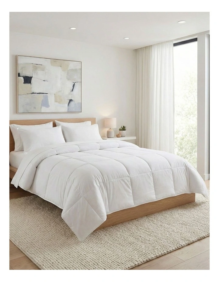 Renewable Fiber Microfibre Single Quilt 200Gsm in White image 7