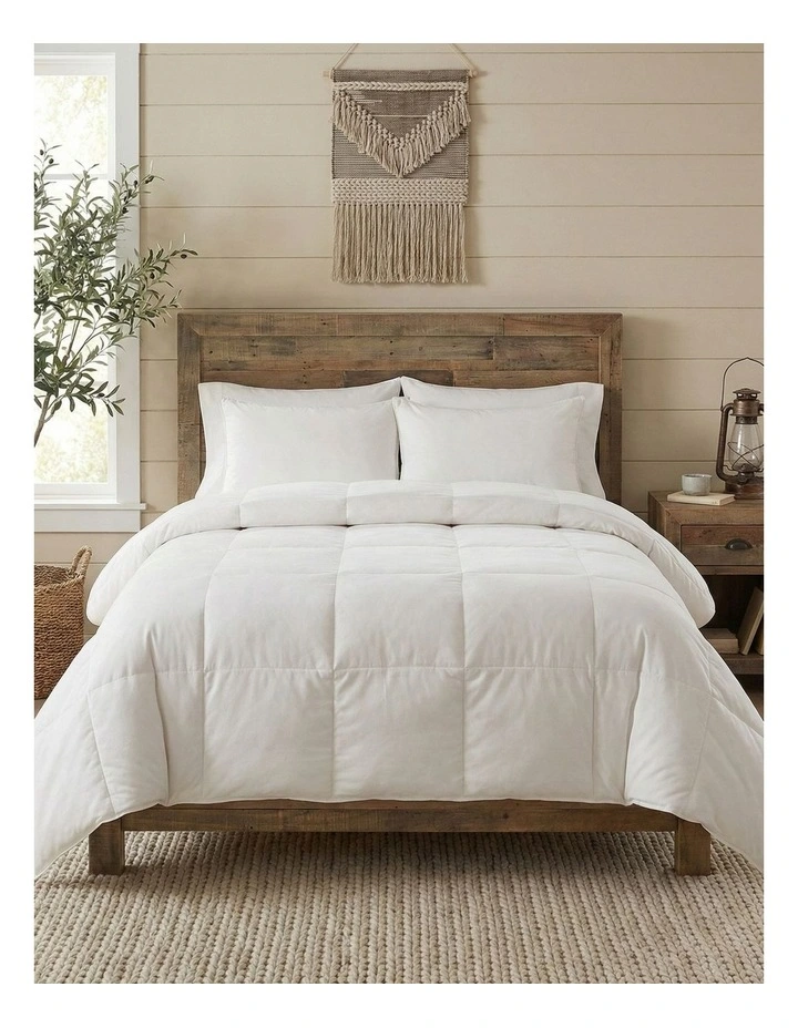 Renewable Fiber Microfibre Single Quilt 400GSM in White image 2