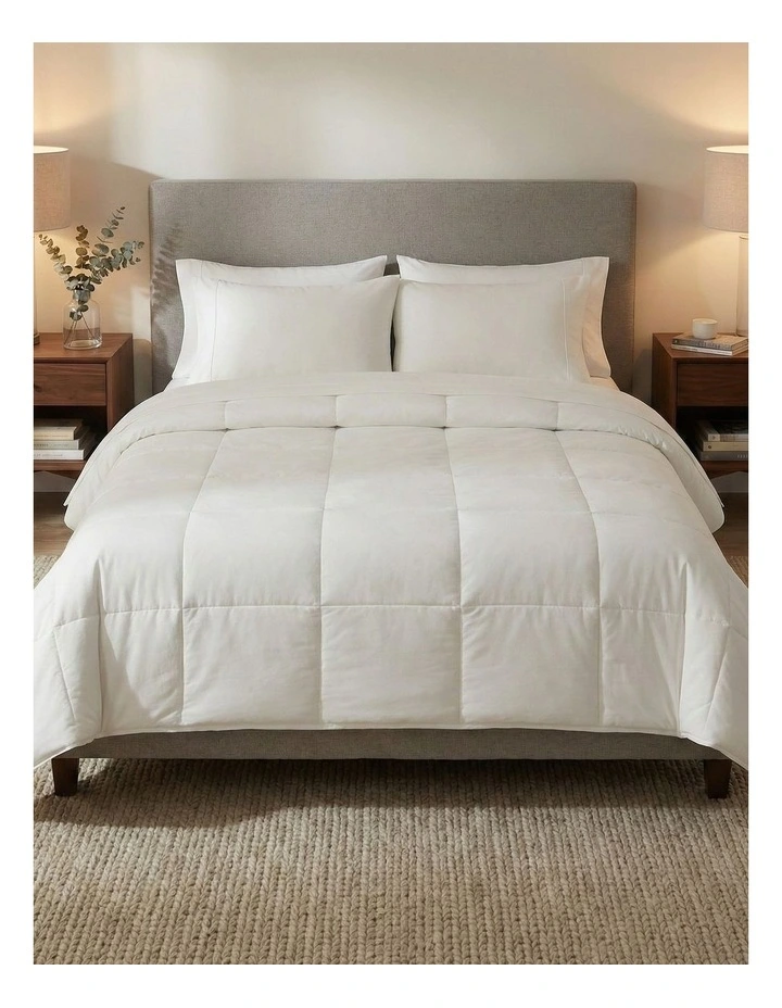 Renewable Fiber Microfibre Single Quilt 400GSM in White image 7