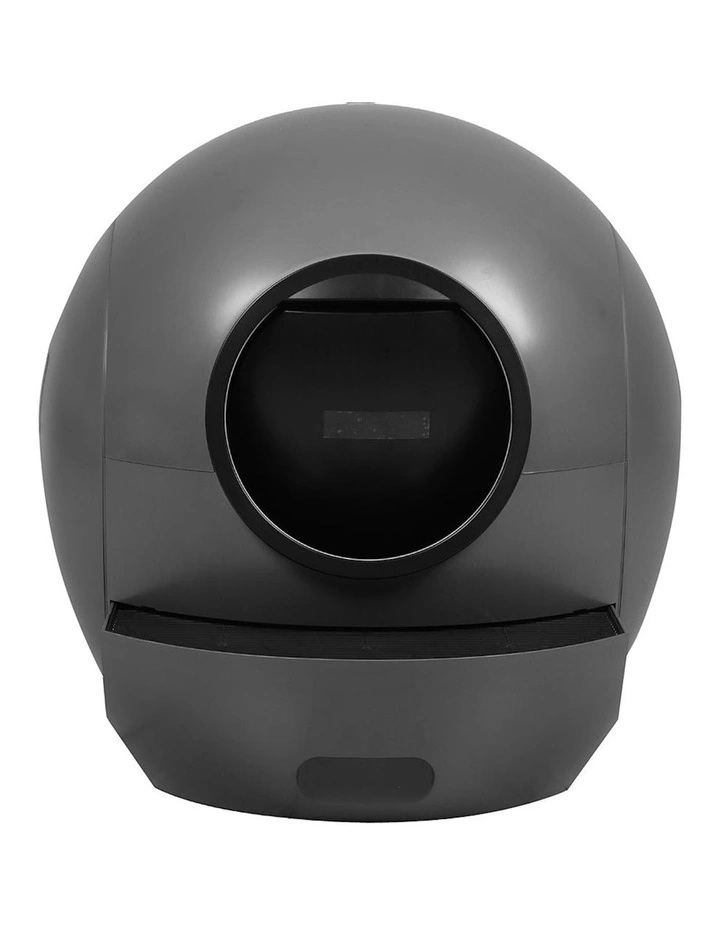 Self-Cleaning Enclosed Kitty Toilet in Black image 2