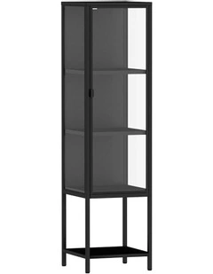 Tempered Glass Display Cabinet in Black