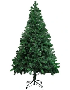 860 Lush Tips Metal Stand Artificial Christmas Tree 1.8m in Green