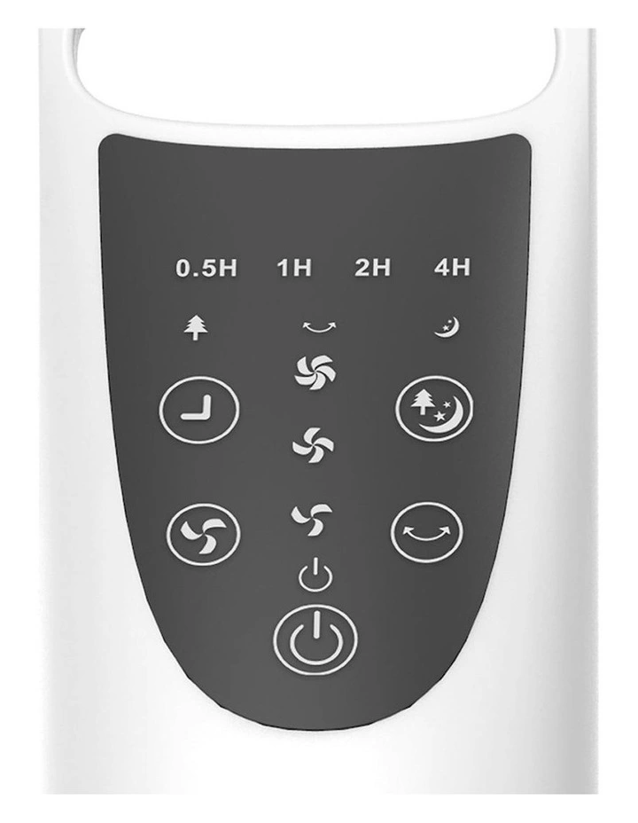 Electric Tower Fan Air Cooler Oscillating Timer 3 Speeds Remote Control in White image 5
