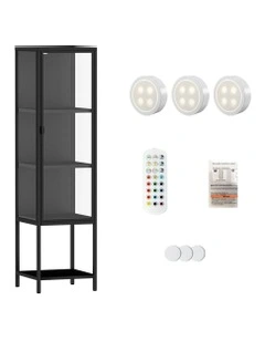 Tempered Glass Display Cabinet in Clear