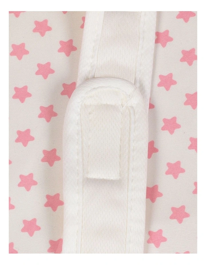 Cot Bed Adjustable Bedside in Pink image 4