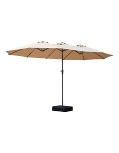 Large Outdoor Umbrella in Khaki