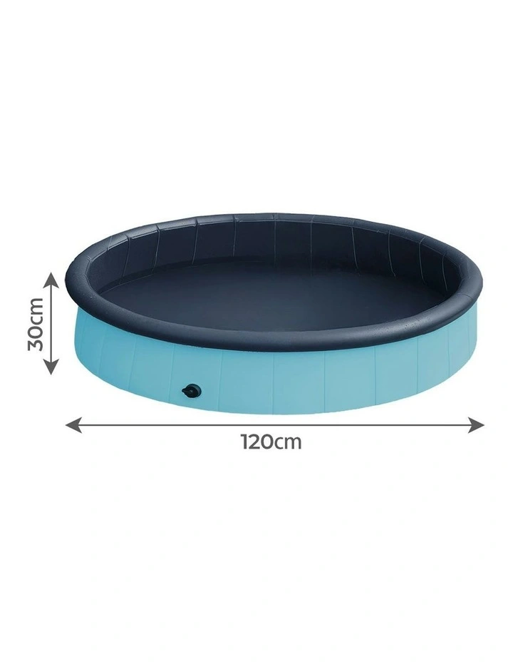 Folding Pet Pool 120cm in Blue image 3