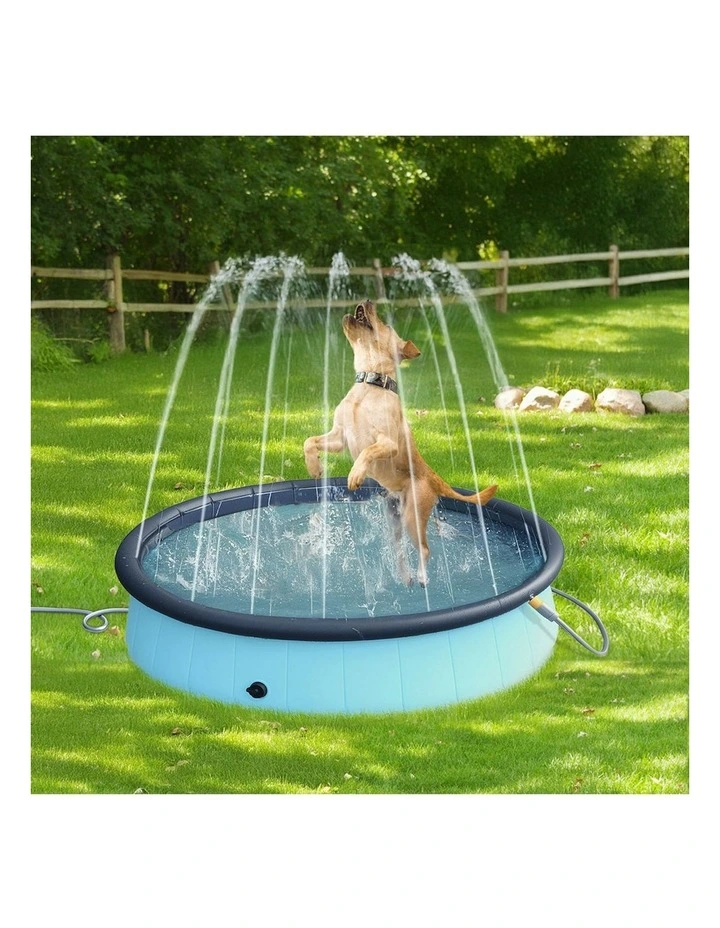 Folding Pet Pool 120cm in Blue image 7