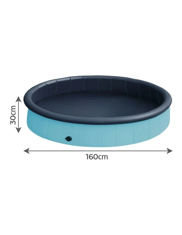 Foldable Pet Swimming Pool 162cm in Blue image 3