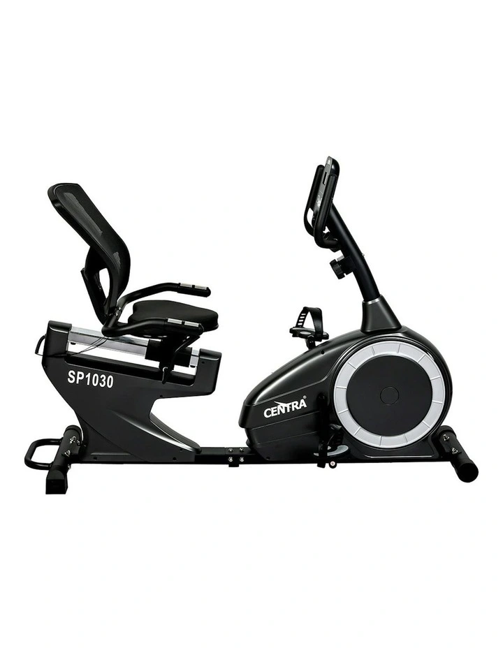 Recumbent Magnetic Exercise Bike in Black image 2