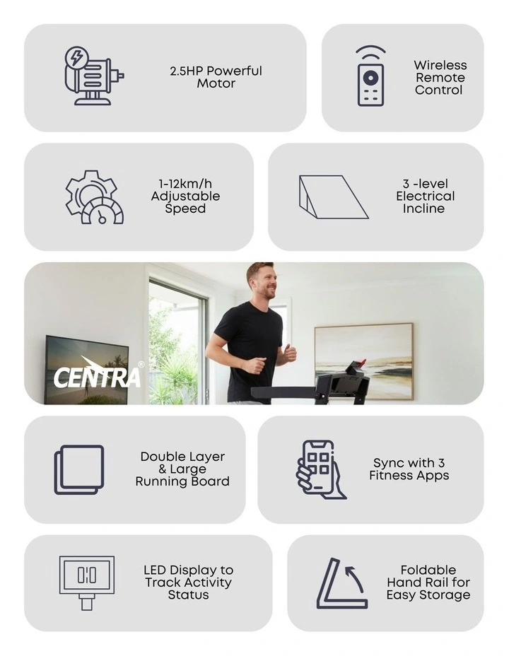 Treadmill Electric Walking Pad in Black image 4