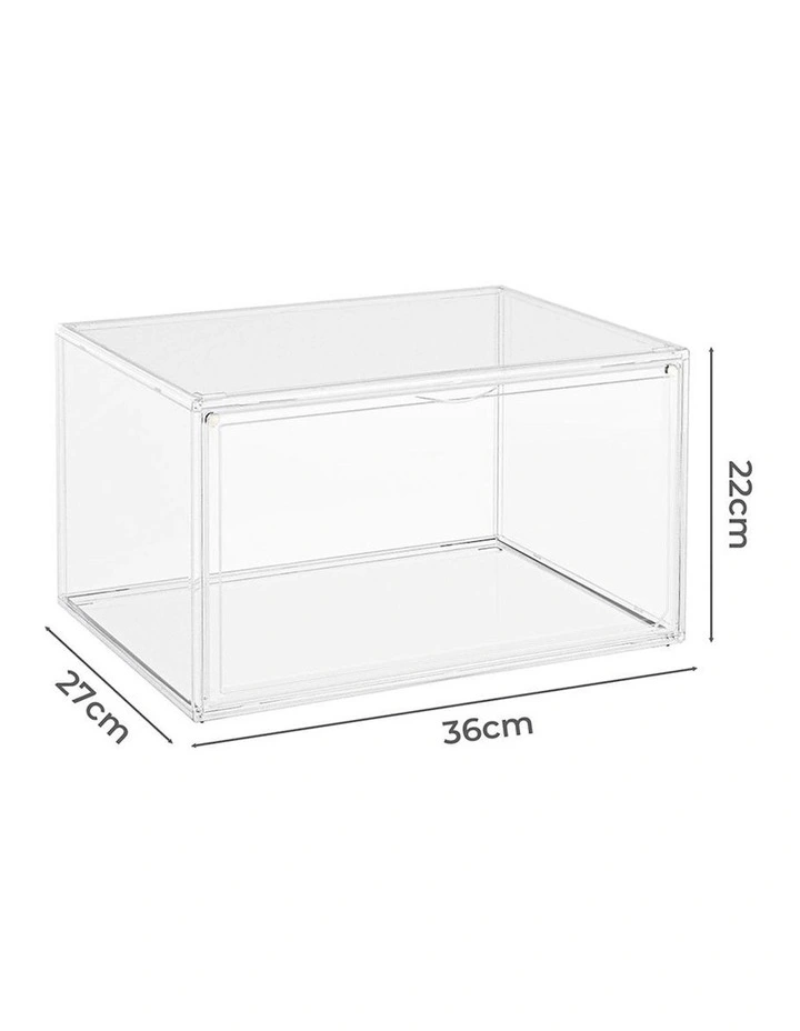 Shoes Storage Box Pieces in Clear image 3
