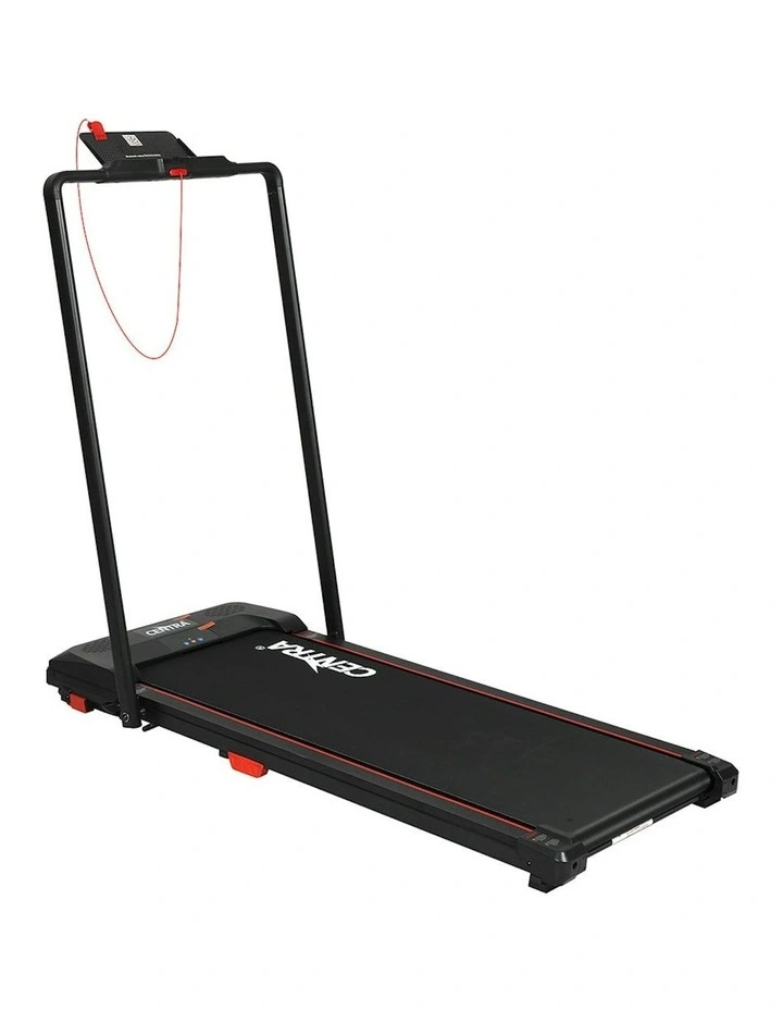 Electric Foldable Treadmill in Red/Black image 1