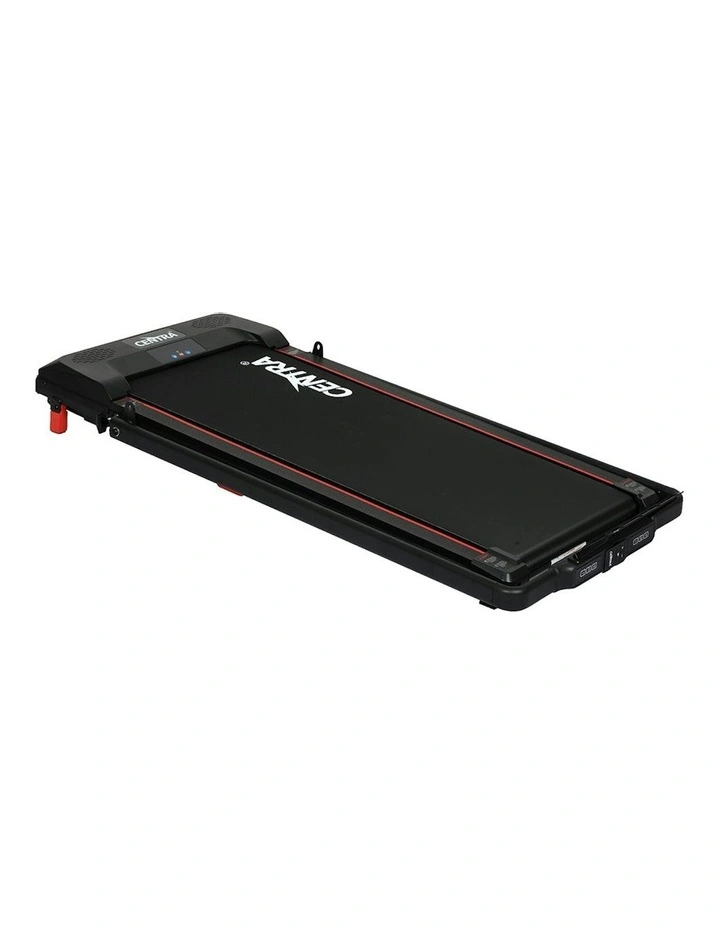 Electric Foldable Treadmill in Red/Black image 2