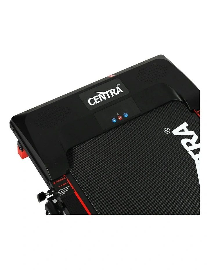 Electric Foldable Treadmill in Red/Black image 5