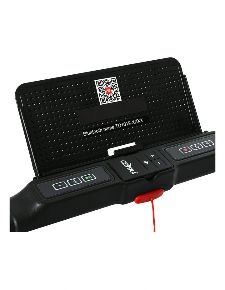 Electric Foldable Treadmill in Red/Black image 6