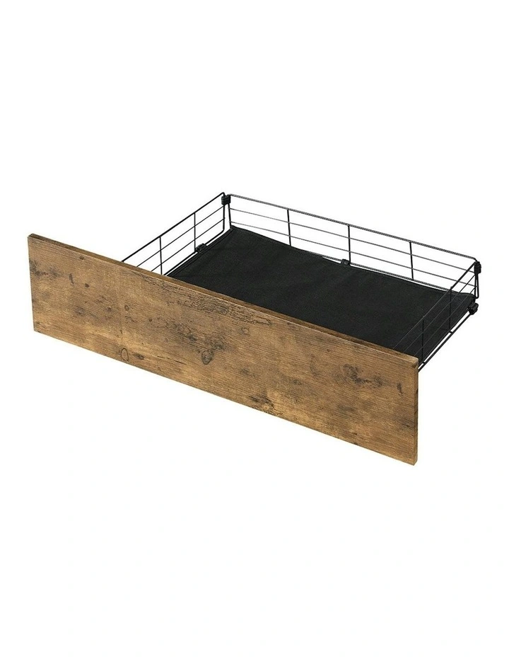 LED Industrial Bed Frame in Brown image 5