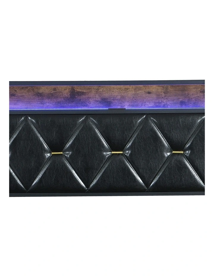 Queen Metal 2 Drawers Bed Frame in Black image 5