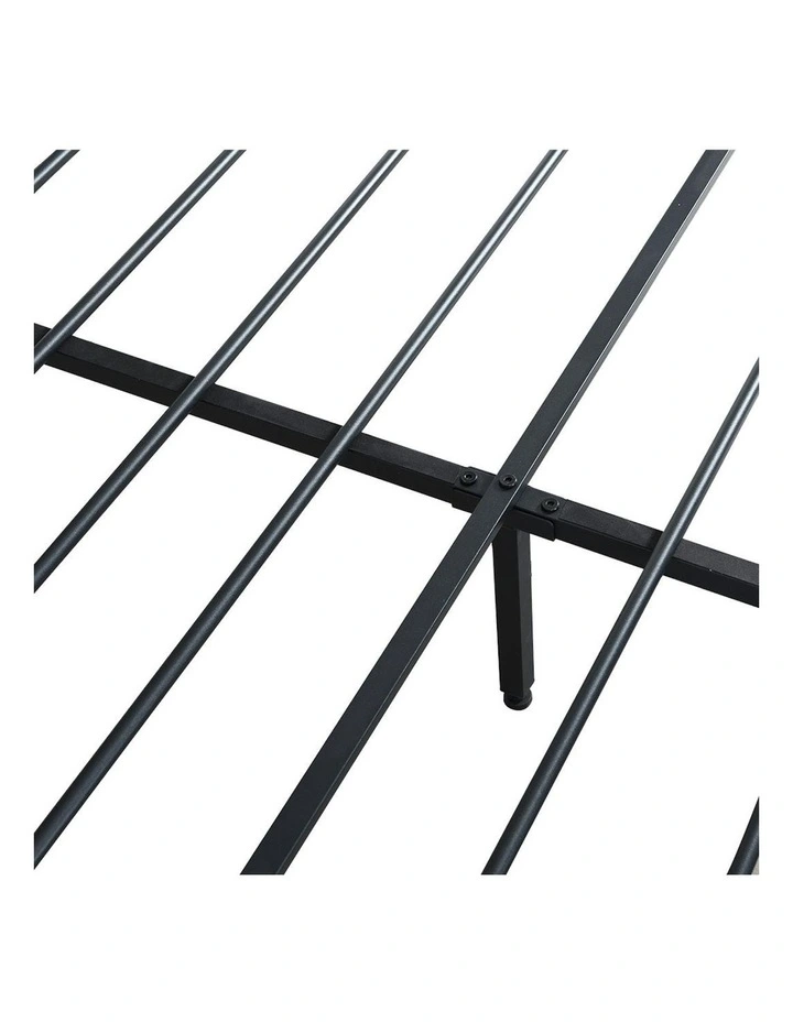 Queen Metal 2 Drawers Bed Frame in Black image 6