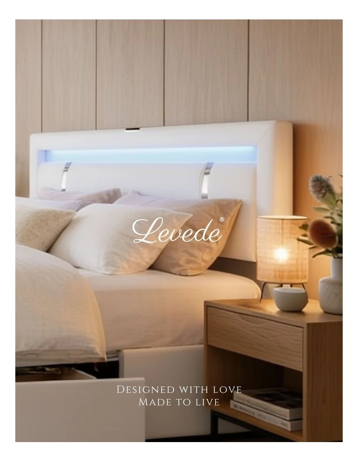 Queen Adjustable Bed Frame in White image 3