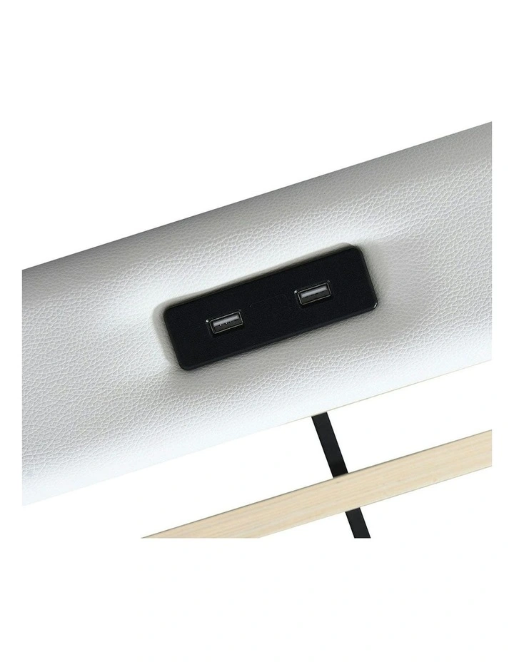Queen Adjustable Bed Frame in White image 4